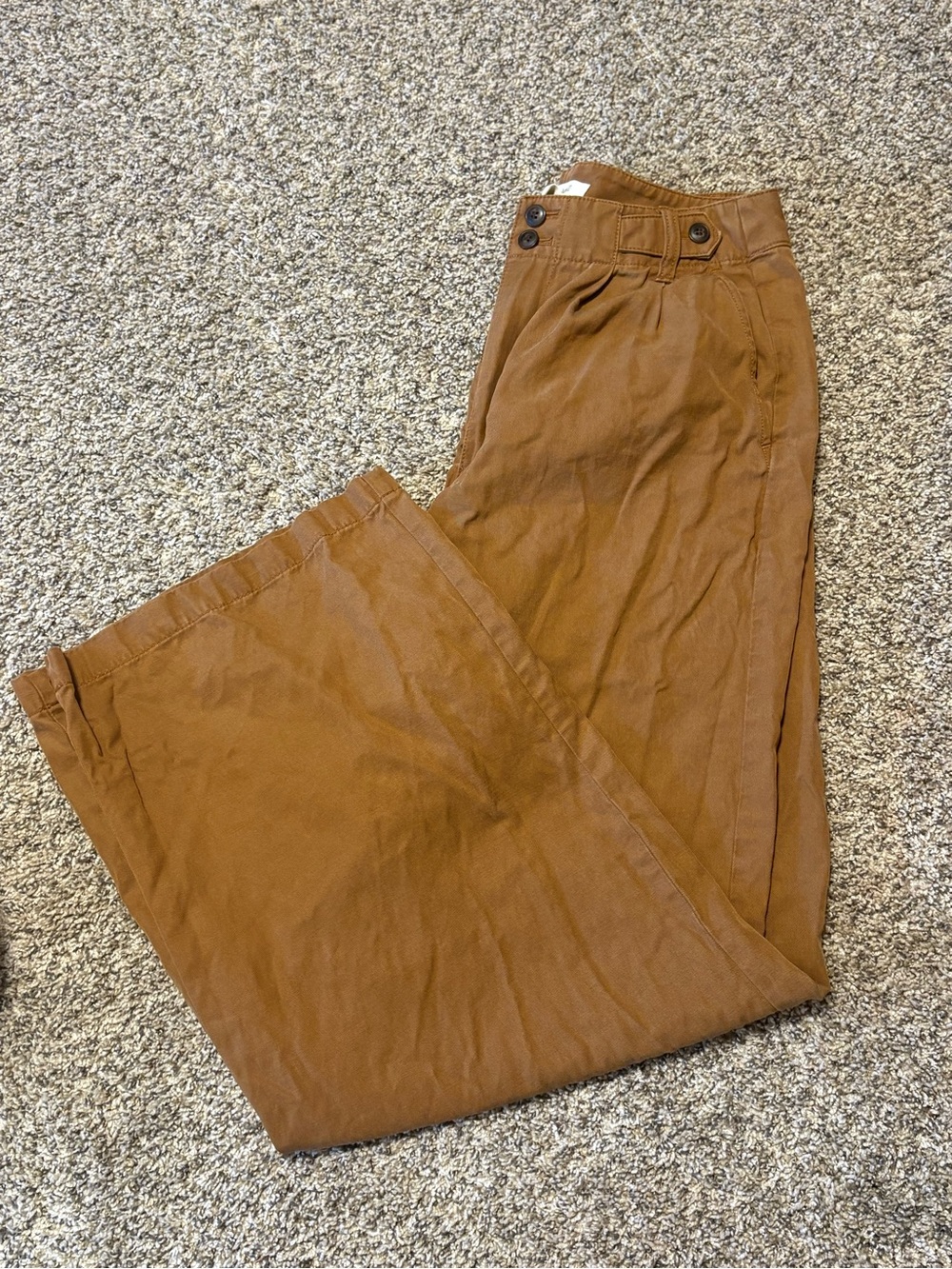 Madewell Women’s wide leg Brown Casual Pants